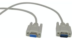Serial Cable D-SUB 9-Pin Male - D-SUB 9-Pin Female 1.8m Grey